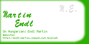 martin endl business card